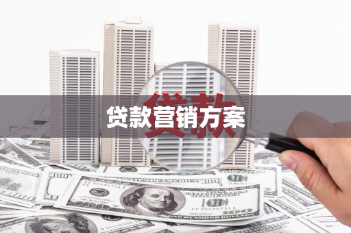 梅州贷款营销方案