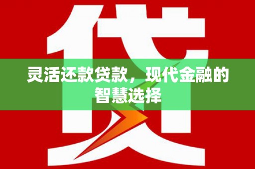 梅州灵活还款贷款，现代金融的智慧选择