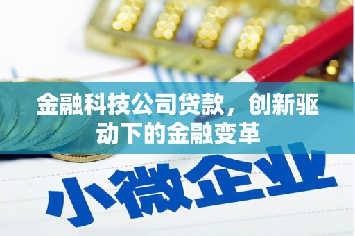 梅州金融科技公司贷款，创新驱动下的金融变革