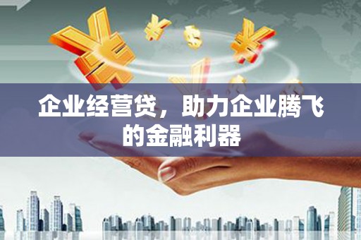 梅州企业经营贷，助力企业腾飞的金融利器
