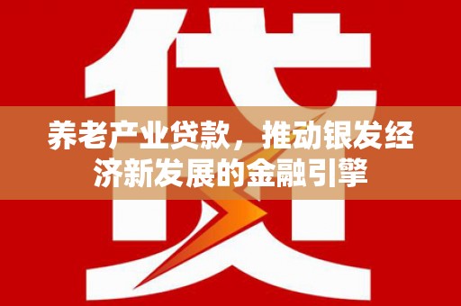 梅州养老产业贷款，推动银发经济新发展的金融引擎