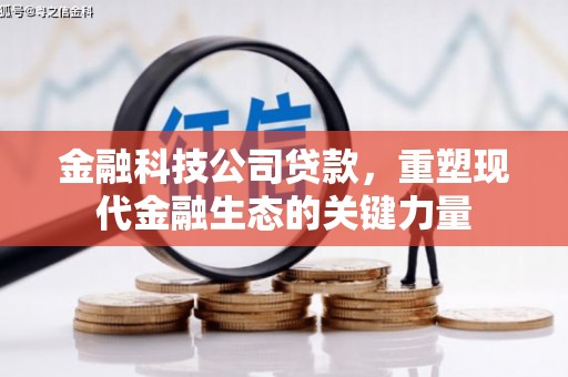 梅州金融科技公司贷款，重塑现代金融生态的关键力量