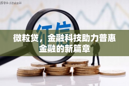 梅州微粒贷，金融科技助力普惠金融的新篇章