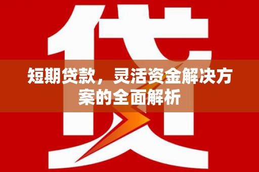 梅州短期贷款，灵活资金解决方案的全面解析