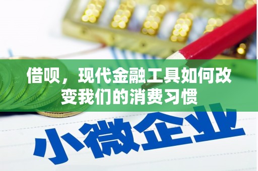 梅州借呗，现代金融工具如何改变我们的消费习惯