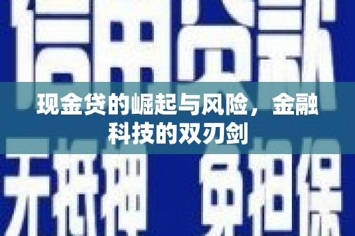梅州现金贷的崛起与风险，金融科技的双刃剑