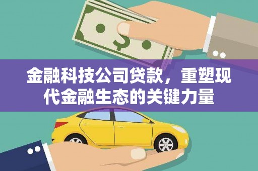 梅州金融科技公司贷款，重塑现代金融生态的关键力量