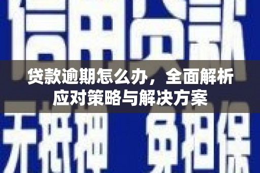 梅州贷款逾期怎么办，全面解析应对策略与解决方案